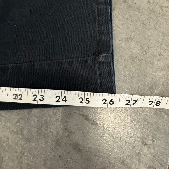 Vintage Y2K Sears Nevada Black Denim Bib Overalls Wide Leg Flare 28 Waist Small - Picture 5 of 6